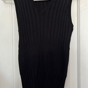 Anne Klein sleeveless black sweater